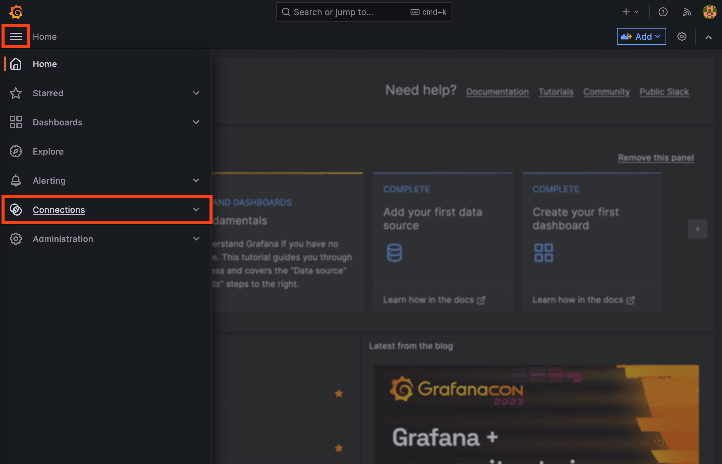 Grafana Connections